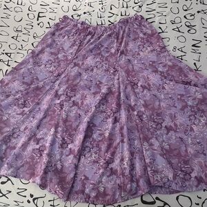 Y2K Butterfly Print Midi Skirt